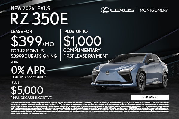 NEW 2026 LEXUS RZ 350E